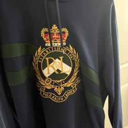 Ralph Lauren Polo Men's Navy Blue Emblem Hoodie