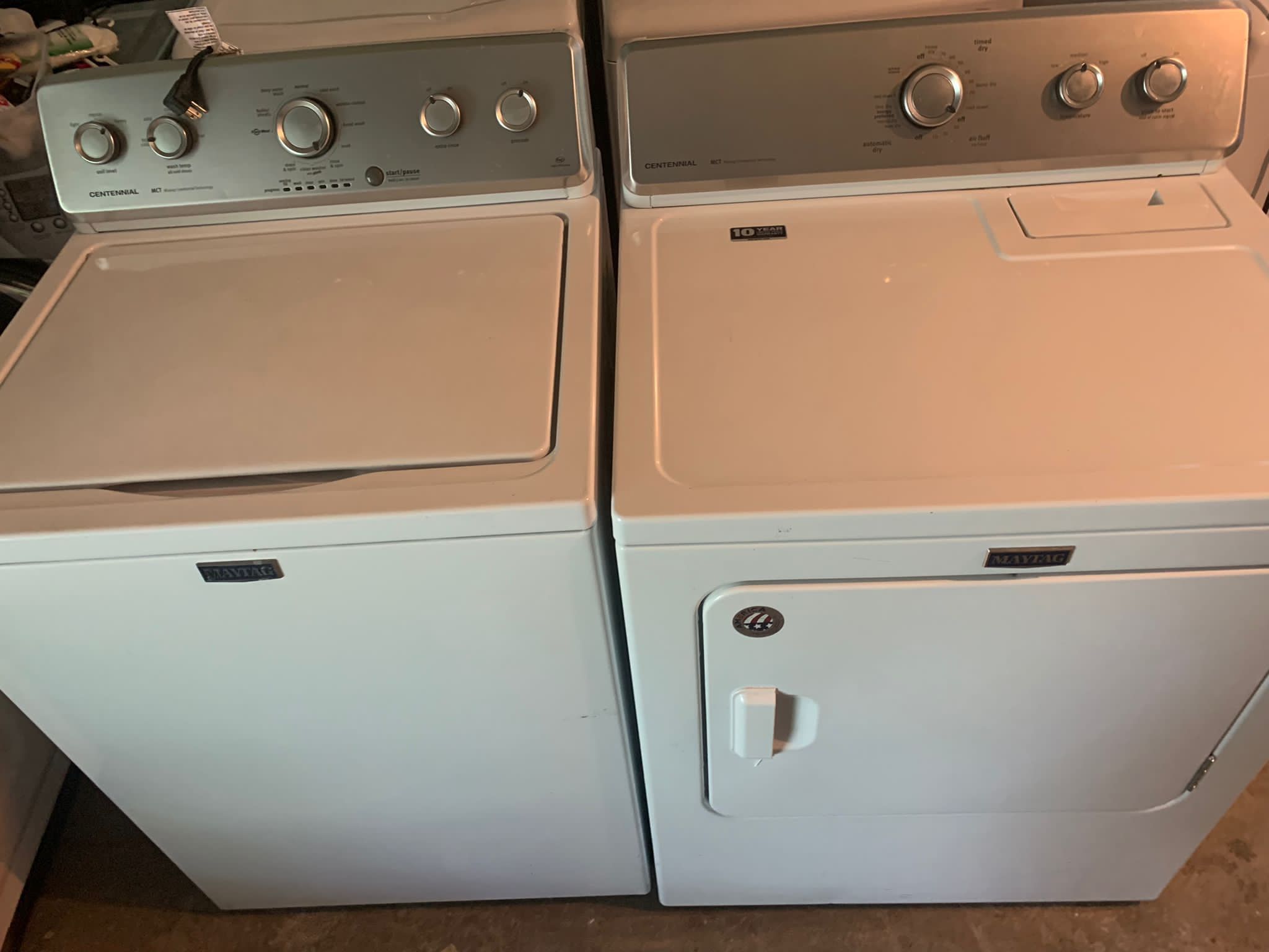 Maytag Centennial Washer Dryer Electric Nice Set