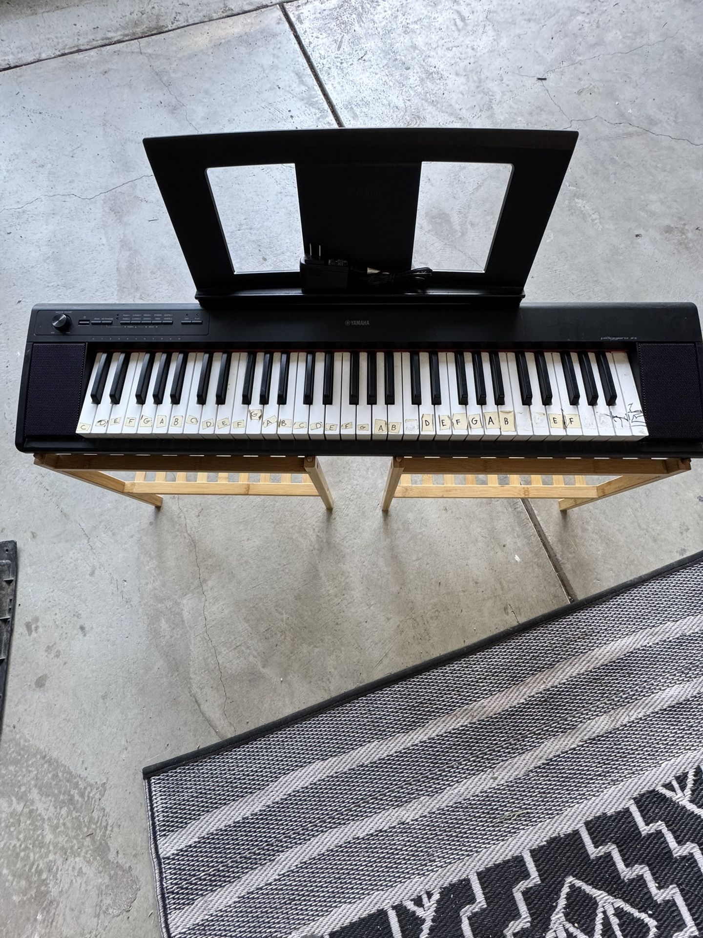 Black Electric Yamaha Piano