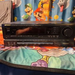 Optimus STAV-3300 digital synthesized audio/video stereo receiver.
