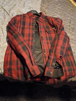 Motorcycle jacket flannel