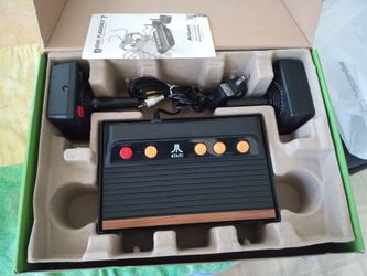 ATARI FLASHBACK CLASSIC GAMES CONSOLE 7 BUILT-IN 101 GAMES CLASSIC 2 CONTROLLER WIRELESS TESTED WORKING