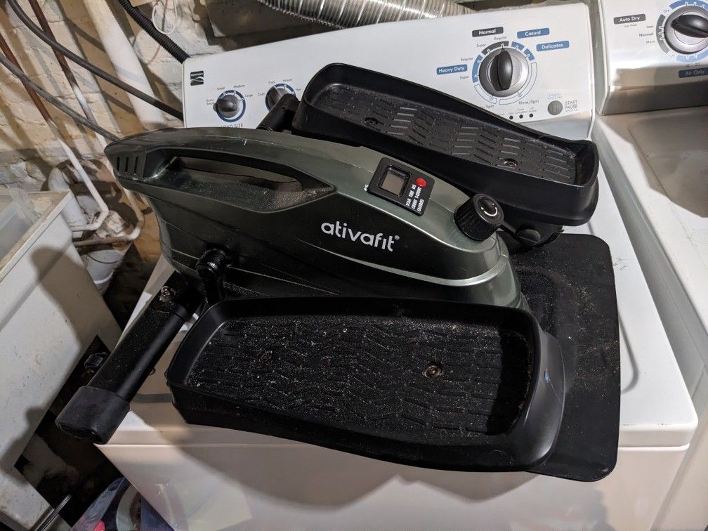 ATIVAFIT Under Desk Elliptical Bike Pedal Exerciser Mini Elliptical Machine with Non Slip Pedal Display Monitor and Adjustable Resistance for Sale in Baltimore MD OfferUp