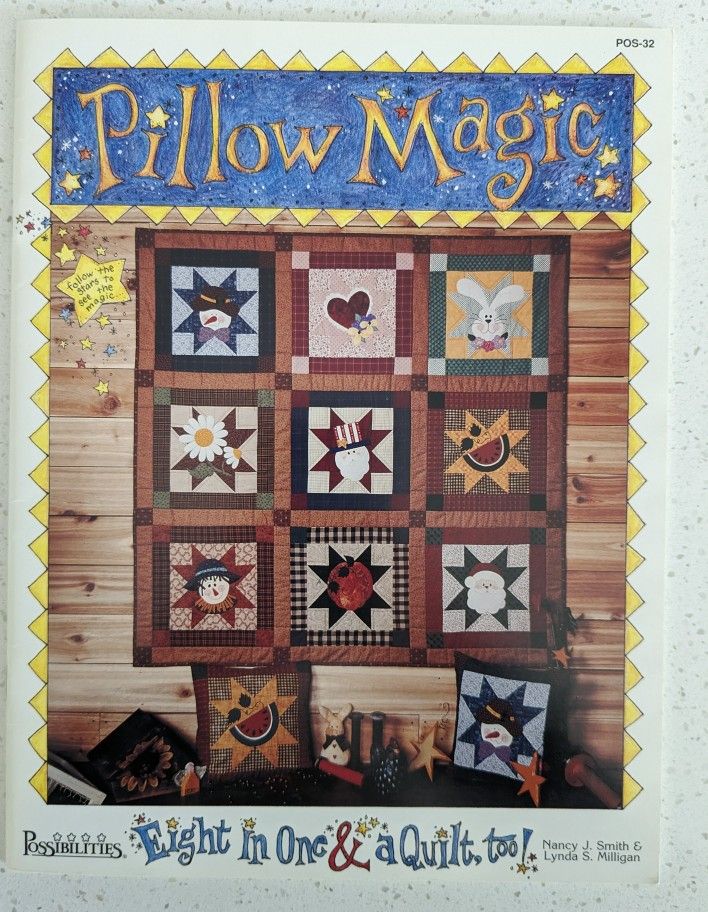 Quilting Booklet, Pillow Magic By Possibilities, NEW