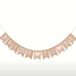 Bride To Be Burlap Banner - Bridal Shower Decorations, Bride To Be Decorations Bridal Shower