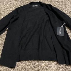 Allsense Women's Classic Cropped Cardigan Black Size Medium