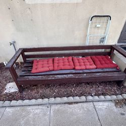 Yard Bench With Cushions