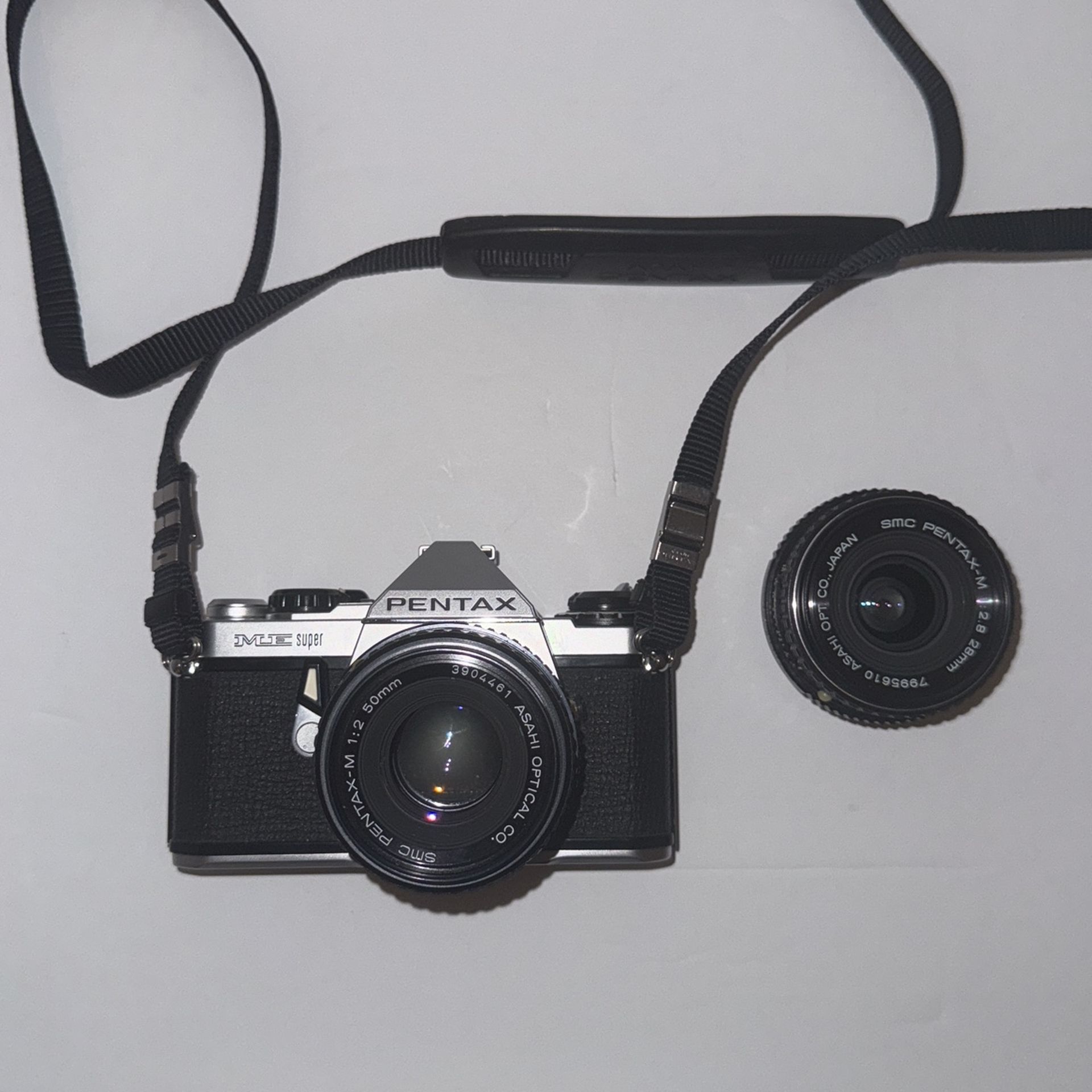 Pentax ME Super 35mm SLR Film Camera w/extra lens