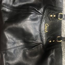 Real Leather Coach Purse