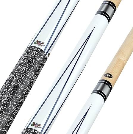 SHOOTERS Billiard Pool Cue Stick - Premium 2-Piece Maple Wood Cue with American Flag Design