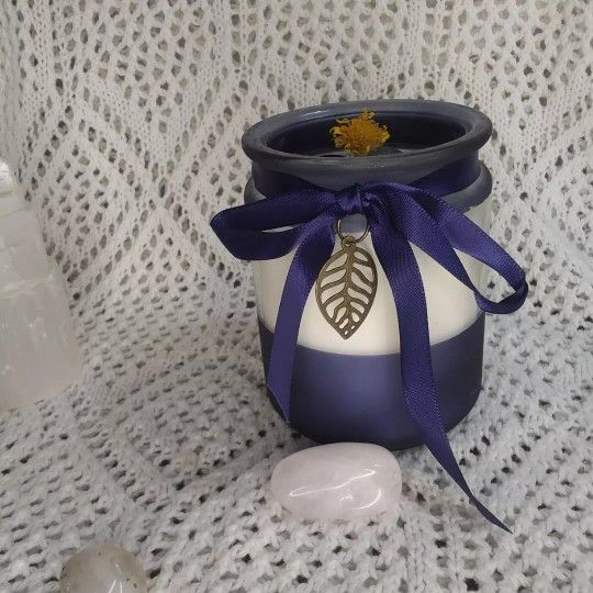 Herbal Crystal Candles