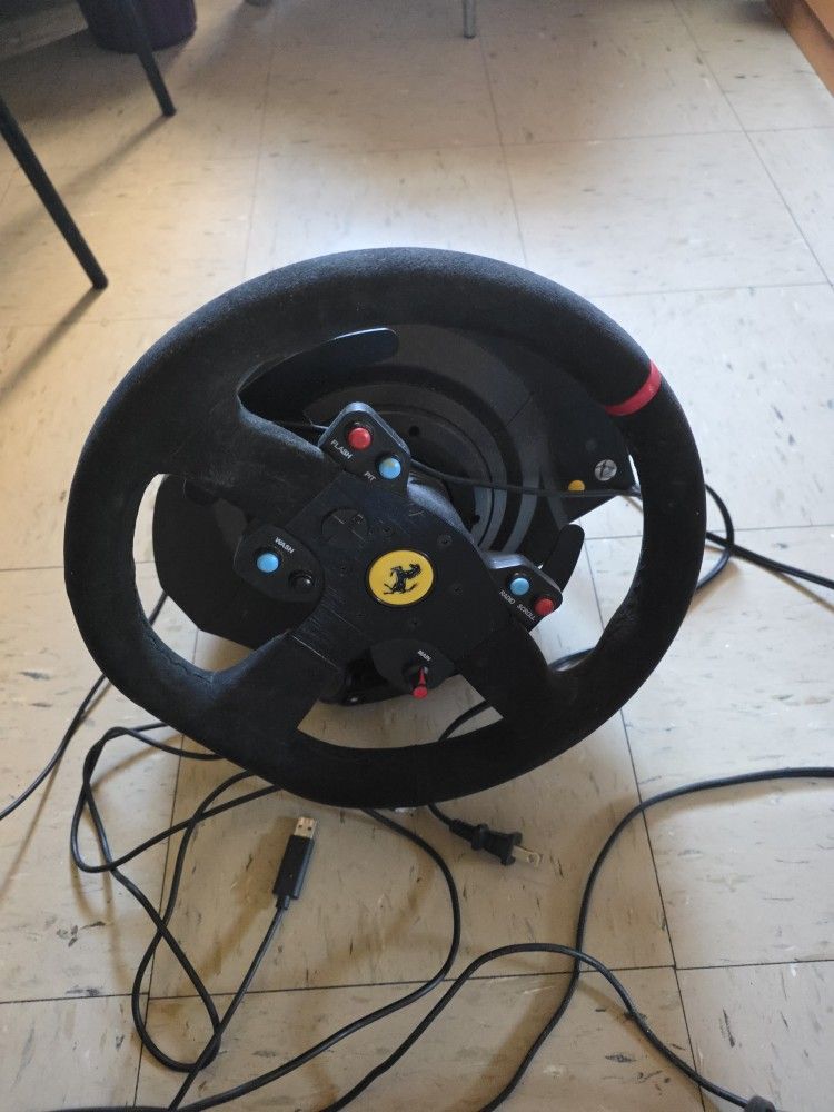 thrustmaster wheel and pedals