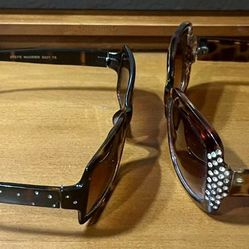 Steve Madden S227 TS Women’s Rectangular Sunglasses & Steve Madden Tortoise Embellished  Sunglasses MODEL S1091 AN Rhinestone Frame Women’s Glasses! 