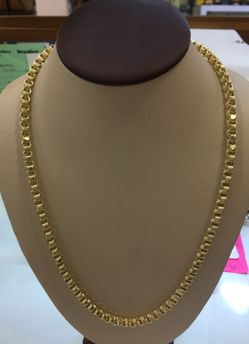 10 K Y Gold Alexandria chain 5 mm 24 inches
