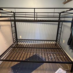Bunk Bed Twin On Top Double Bottom.  Comes With Twin Mattress 