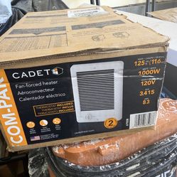 Cadet Com‑Pak 1000 W/120 V In‑Wall Fan‑Forced Heater