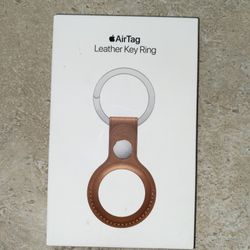 Air Tag Leather Key Ring NEW $10