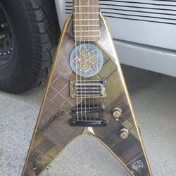 V Custom Steam Punk Guitar 