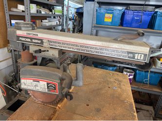 Craftman 10 inch radial arm saw works great