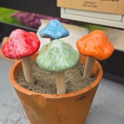 Decorative Ceramic Mushrooms