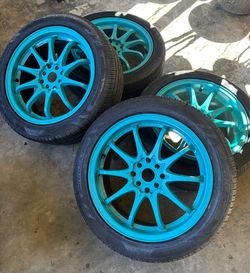 Japanese Racing rims 17” size 4x114.3 or 4x100 universal