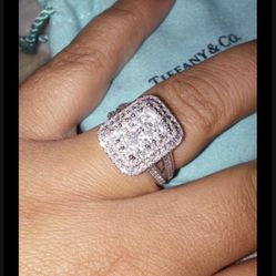 White Gold Diamond Ring 