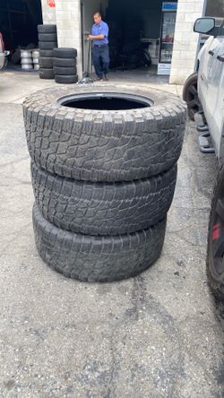 Three tires 355/60/20 Nitto Grappler 50% tread