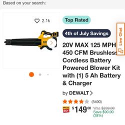 Dewalt Blower 450 Cfm