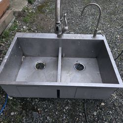 Stainless Steel Double Bowl Sink