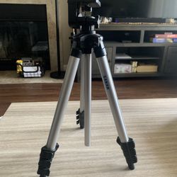 Sakar Photo / Video Camera Tripod Adjustable For Quick-Release Plate With Easy Fold & Storage (Extends Up To 35”) 