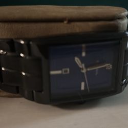 Black And Blue Fossil Watch 