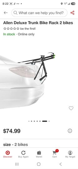 Allen Deluxe Trunk Bike Rack 2 Bikes