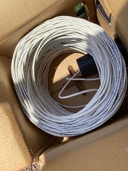 Cat 5e cable  24 awg  1000ft.