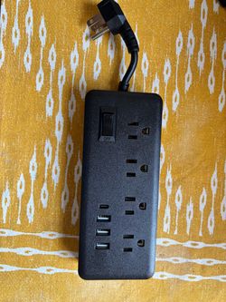 New in box Black Power Strip with USB Ports