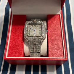 Mossanite Cartier Watch