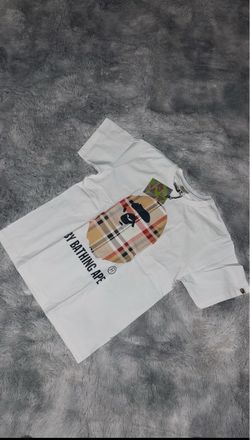 BAPE Plaid Ape Head T-Shirt – White