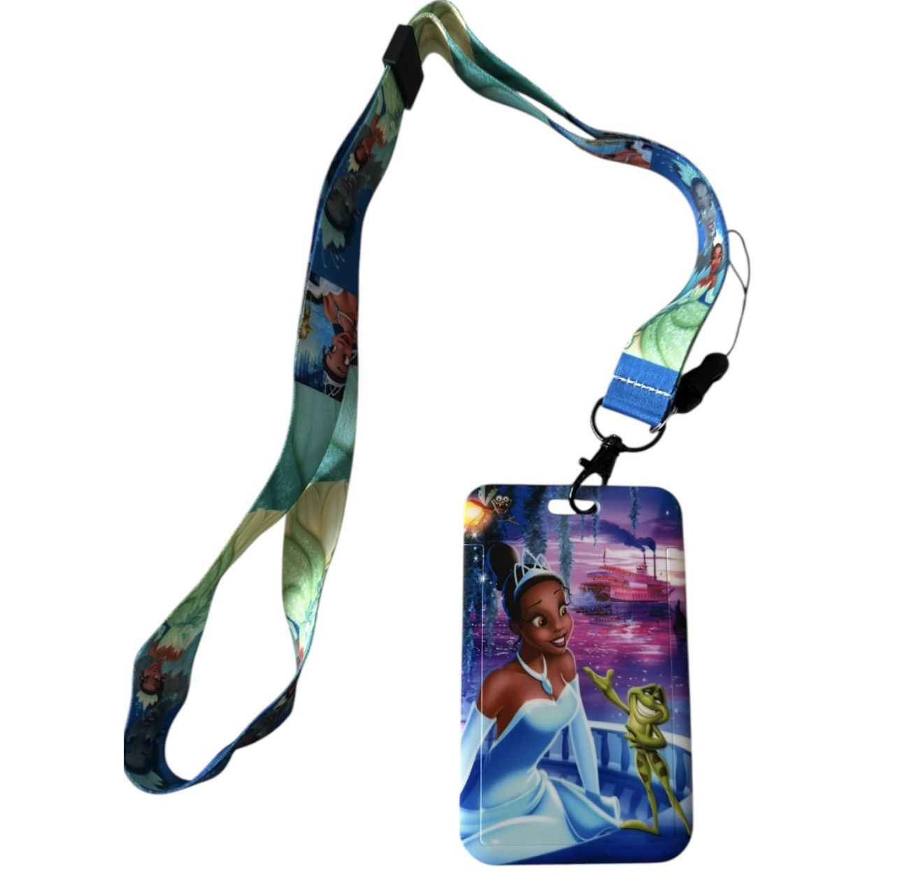 Disney The Princess and the Frog Princess Tiana Themed Lanyard ID Badge Holder Keychain