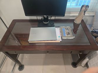 Wood small desk. Home or office