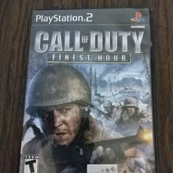 Call Of Duty Ps 2 Final Hour Game
