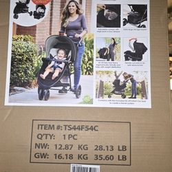 Baby Trend EZ Ride Stroller Travel System with EZ-Lift™ Infant Car Seat - Desert Tan