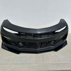 Ikon Motorsports Compatible with 19-23 Chevy Camaro 19 SS Style Front Bumper Conversion Cover Guard