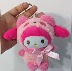 NEW My Melody Sanrio Cute Plush Keychain Bag Charm
