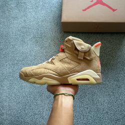 Jordan 6 Travis Scott Khaki