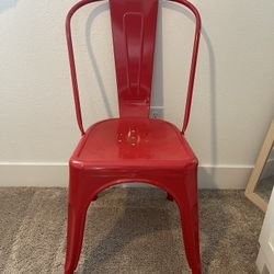 Red metal Chair