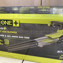 NEW * Ryobi ONE+ 18V Jet Fan Leaf Blower Kit With 4Ah Battery & Charger P21801