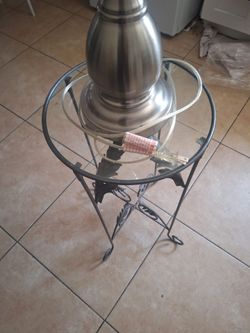 Lamp with table