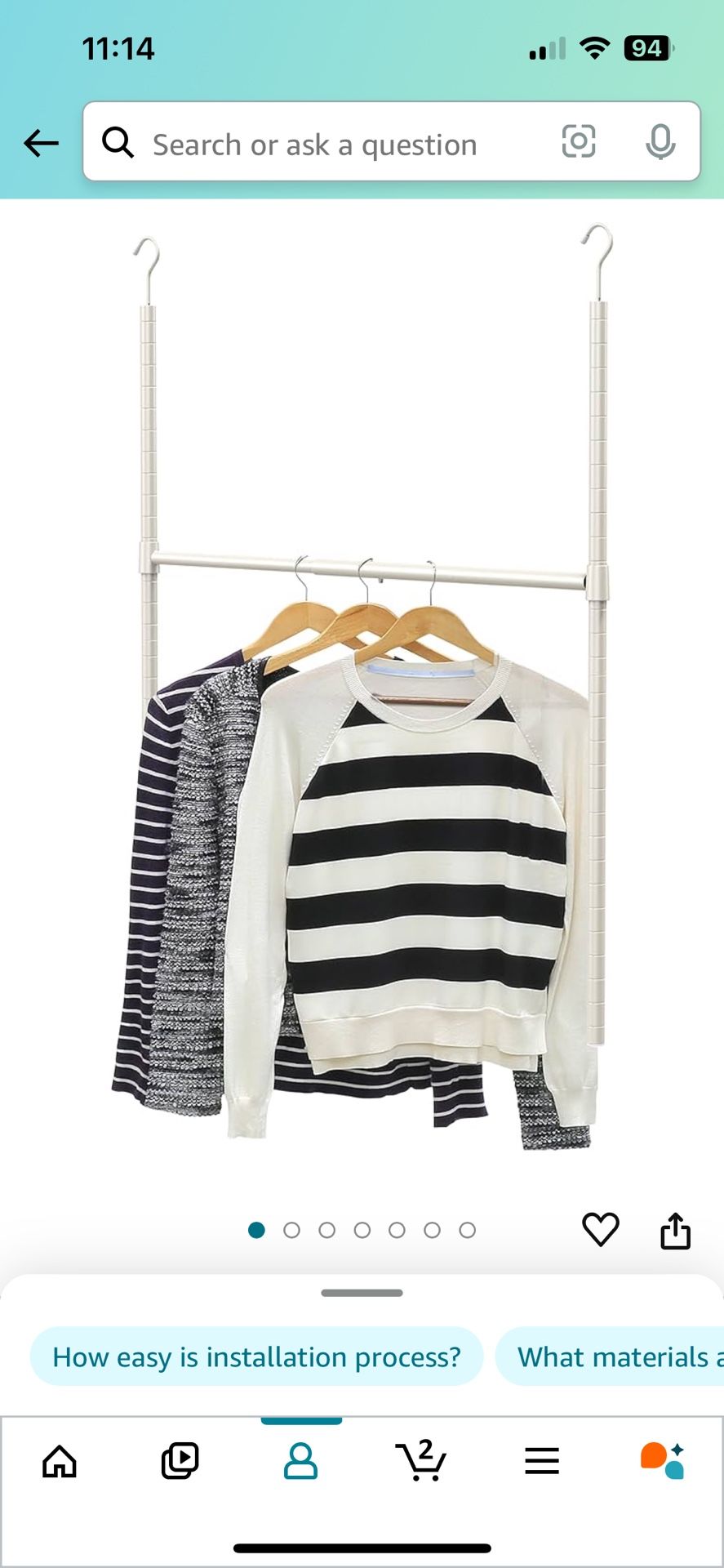 3sets Closet Rod Extention