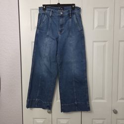 Gap Denim High Rise Wide Leg Crop Jeans