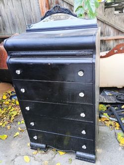 VERY OLD GOTHIC LOOKING DRESSER.EXCELLENT SHAPE