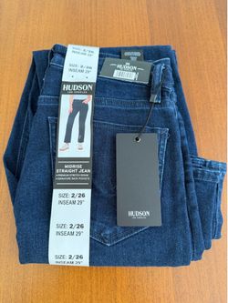 HUDSON Women’s Straight Leg Jeans size 2/26